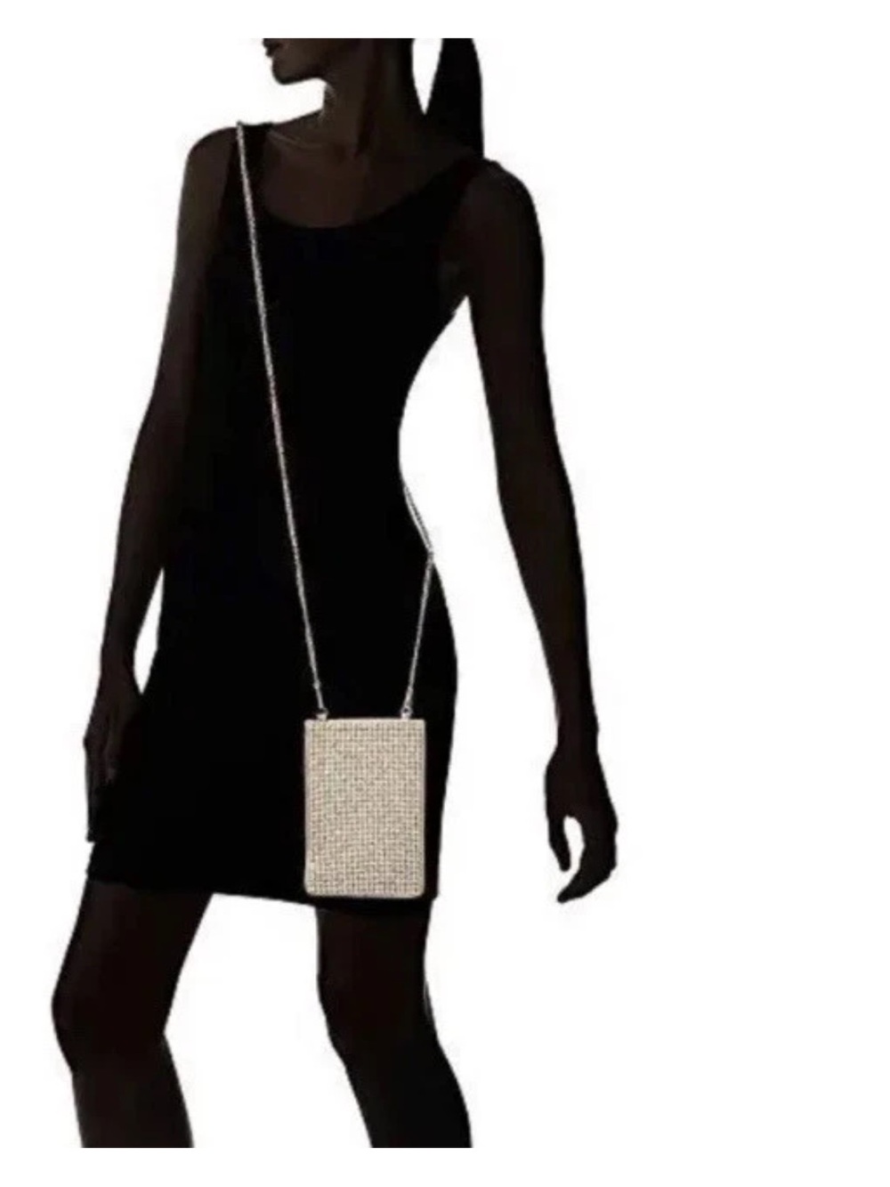 Nina New York Gold Pearl-Accented Crossbody Phone Bag